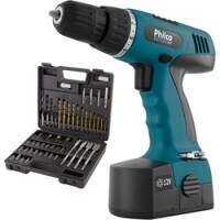 Parafusadeira e Furadeira Philco Force PPF02MF 12V com maleta 50 acessórios - bivolt Parafusadeira e Furadeira Philco Force PPF02MF 12V com maleta 50 acessórios - bivolt