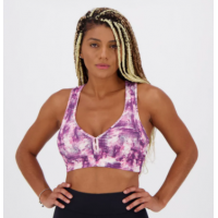 Top Placar Fitness Estampado Rosa com Bojo - Tam GG Top Placar Fitness Estampado Rosa com Bojo - Tam GG