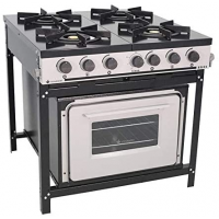 Fogão Industrial BR4BF 4 Bocas com Forno Linha Bravo - Venâncio Fogão Industrial BR4BF 4 Bocas com Forno Linha Bravo - Venâncio