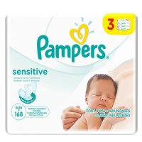 Toalhinhas Umedecidas Pampers Sensitive 168 unidades Toalhinhas Umedecidas Pampers Sensitive 168 unidades
