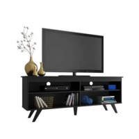 Rack para TV até 65 Polegadas Madesa Udine Com Pés Preto Rack para TV até 65 Polegadas Madesa Udine Com Pés Preto
