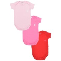 Kit 3pçs Pimpolho Curto Menina Liso Rosa Kit 3pçs Pimpolho Curto Menina Liso Rosa