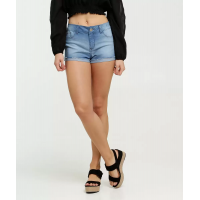 Short Feminino Jeans Barra Dobrada Marisa Short Feminino Jeans Barra Dobrada Marisa