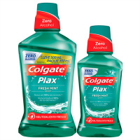 Kit Enxaguante Bucal Colgate Plax Fresh Mint 500ml + 250ml Kit Enxaguante Bucal Colgate Plax Fresh Mint 500ml + 250ml