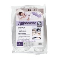 Travesseiro de Corpo Fibra Siliconizada 150X21cm Fibrasca Minhocão 4178 Branco - 1 Peça Travesseiro de Corpo Fibra Siliconizada 150X21cm Fibrasca Minhocão 4178 Branco - 1 Peça