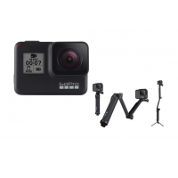 Suporte 3 Formas para Todos os Modelos Hero, Gopro, Preto Suporte 3 Formas para Todos os Modelos Hero, Gopro, Preto