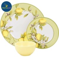 Aparelho de Jantar Siciliano 18 Peças - La Cuisine Fruta Cor Aparelho de Jantar Siciliano 18 Peças - La Cuisine Fruta Cor