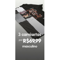 3 Camisetas por 3 Camisetas por