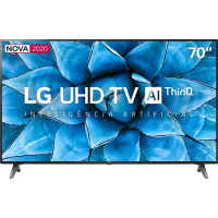 Smart TV 70 LG 4K Ultra HD WiFi Bluetooth HDR Inteligência Artificial 4 HDMI 2 USB 70UN7310PSC Smart TV 70 LG 4K Ultra HD WiFi Bluetooth HDR Inteligência Artificial 4 HDMI 2 USB 70UN7310PSC