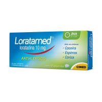 3 Unidades Loratadina Loratamed 10mg 12 Comprimidos 3 Unidades Loratadina Loratamed 10mg 12 Comprimidos