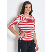 Blusa Juvenil Listras com Amarração na Frente Blusa Juvenil Listras com Amarração na Frente