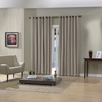 Cortina Blackout Pratika 2,00x1,60m Lisa Slim - Taupe Cortina Blackout Pratika 2,00x1,60m Lisa Slim - Taupe