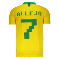 Camisa Brasil Jogador 2018 7 Allejo Camisa Brasil Jogador 2018 7 Allejo