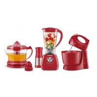 Conjunto Especial Mondial Gourmet Red II (Espremedor Premium + Batedeira Power Prática Red + Liquidificador Power Red Filter) Conjunto Especial Mondial Gourmet Red II (Espremedor Premium + Batedeira Power Prática Red + Liquidificador Power Red Filter)
