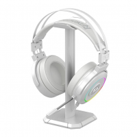 Headset Gamer Redragon Lamia 2 Lunar White RGB Audio 7.1 + Suporte - H320W-RGB Headset Gamer Redragon Lamia 2 Lunar White RGB Audio 7.1 + Suporte - H320W-RGB