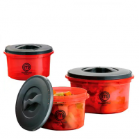 Kit 3 Panelas de Micro-ondas MasterChef Kit 3 Panelas de Micro-ondas MasterChef