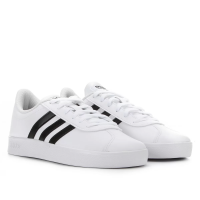 Tênis Infantil Adidas Vl Court 2 0 K - Branco e Preto Tênis Infantil Adidas Vl Court 2 0 K - Branco e Preto