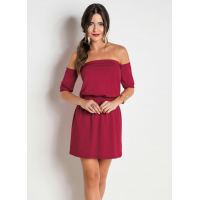 Vestido Ciganinha Vermelho com Elástico Vestido Ciganinha Vermelho com Elástico