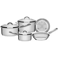 Jogo de Panelas Tramontina Inox Solar 5 peças - 65510/183 Jogo de Panelas Tramontina Inox Solar 5 peças - 65510/183