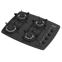 Cooktop A Gas Glp Venax 4 Bocas Preto Bivolt Cooktop A Gas Glp Venax 4 Bocas Preto Bivolt