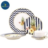 Aparelho de Jantar Isla 20 Peças - La Cuisine Fruta Cor Aparelho de Jantar Isla 20 Peças - La Cuisine Fruta Cor