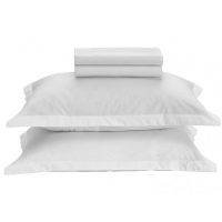 Jogo de Cama Casal 100% Algodão 180 Fios - Karsten Liss Branco 4 Peças Jogo de Cama Casal 100% Algodão 180 Fios - Karsten Liss Branco 4 Peças