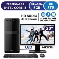 Computador Intel Core i5 3.4ghz 8GB DDR3 2TB HDMI áudio 5.1 Monitor LED 19.5 EasyPC Standard - Computador - Magazi Computador Intel Core i5 3.4ghz 8GB DDR3 2TB HDMI áudio 5.1 Monitor LED 19.5 EasyPC Standard - Computador - Magazi