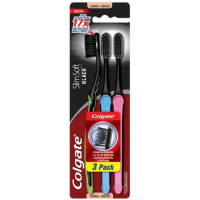 Escova Dental Colgate Slim Soft Black 3 Unidades Escova Dental Colgate Slim Soft Black 3 Unidades