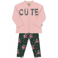 Conjunto Infantil Moletom Rosa - Bee Loop Conjunto Infantil Moletom Rosa - Bee Loop