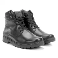 Bota Pegada Couro Coturno Tratorada - Masculina Bota Pegada Couro Coturno Tratorada - Masculina