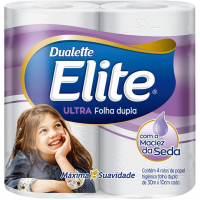 Papel Higiênico Elite Dualette Folha Dupla Ultra 24 rolos Papel Higiênico Elite Dualette Folha Dupla Ultra 24 rolos