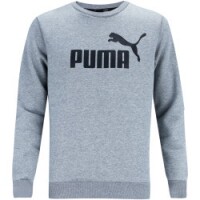 Blusão de Moletom Puma Ess Logo Crew Sweat FL Big Logo - Masculino Blusão de Moletom Puma Ess Logo Crew Sweat FL Big Logo - Masculino