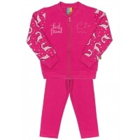 Conjunto Moletom Infantil Rosa - Bee Loop Conjunto Moletom Infantil Rosa - Bee Loop