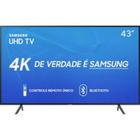 Smart TV LED 43 UHD 4K Samsung 43RU7100 3 HDMI 2 USB Wi-Fi Bluetooth Smart TV LED 43 UHD 4K Samsung 43RU7100 3 HDMI 2 USB Wi-Fi Bluetooth
