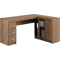Mesa para Computador Espanha 3 Gavetas Castanho - Politorno Mesa para Computador Espanha 3 Gavetas Castanho - Politorno