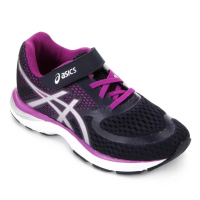 Tênis Asics Gel Pulse Running Infantil - Marinho e Roxo Tênis Asics Gel Pulse Running Infantil - Marinho e Roxo