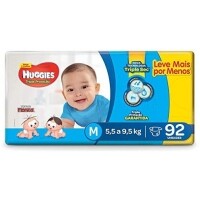 Fralda Huggies Tripla Proteção Hiper M 92 Unidades Fralda Huggies Tripla Proteção Hiper M 92 Unidades