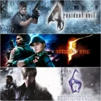Jogos Pacote Triplo Resident Evil 4, 5 e 6 - PS4 Jogos Pacote Triplo Resident Evil 4, 5 e 6 - PS4
