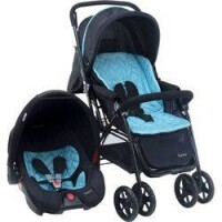 Carrinho de Bebê Travel System Status Azul e Preto - Voyage Carrinho de Bebê Travel System Status Azul e Preto - Voyage