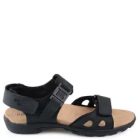 Sandália Aberta Velcro Preto Sandália Aberta Velcro Preto