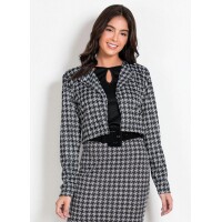 Bolero Pied de Poule Moda Evangélica - Rosalie Bolero Pied de Poule Moda Evangélica - Rosalie