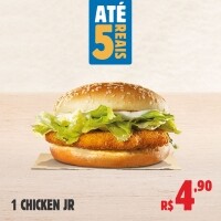 1 Chicken JR BK por 1 Chicken JR BK por