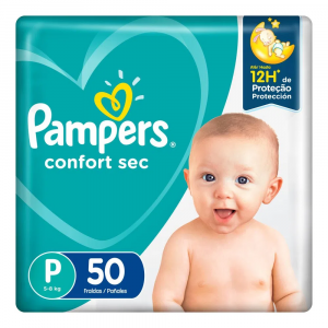 Fralda Pampers Confort Sec P - 50 Unidades Fralda Pampers Confort Sec P - 50 Unidades