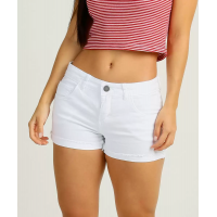 Short Feminino Sarja Barra Dobrada Short Feminino Sarja Barra Dobrada