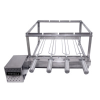 Churrasqueira Giratória Com 4 Espetos Trevalla TG04E Inox Bivolt Churrasqueira Giratória Com 4 Espetos Trevalla TG04E Inox Bivolt