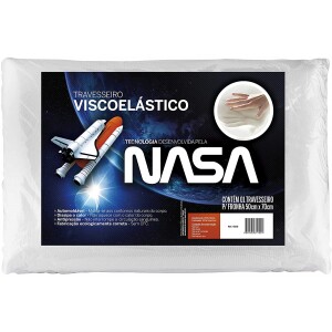 Travesseiro Visco Elástico Revestimento Poliester Fibrasca Branco 50x70 cm Travesseiro Visco Elástico Revestimento Poliester Fibrasca Branco 50x70 cm