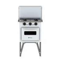Fogão A Gás Portátil Venax Gemini 2 Bocas Com Forno Branco Fogão A Gás Portátil Venax Gemini 2 Bocas Com Forno Branco