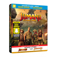 Blu-ray Steelbook Jumanji + Jumanji: Bem-Vindo A Selva - 2 Discos Blu-ray Steelbook Jumanji + Jumanji: Bem-Vindo A Selva - 2 Discos