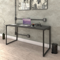 Escrivaninha Trevalla Kuadra Me150-E10 Industrial 150cm Preto Onix Escrivaninha Trevalla Kuadra Me150-E10 Industrial 150cm Preto Onix
