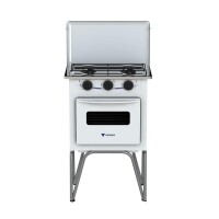 Fogão A Gás Portátil Venax Gemini 2 Bocas Com Forno Branco Fogão A Gás Portátil Venax Gemini 2 Bocas Com Forno Branco